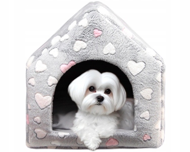 Будиночок-ліжечко для маленьких собак: затишна будка та м'яке місце для відпочинку