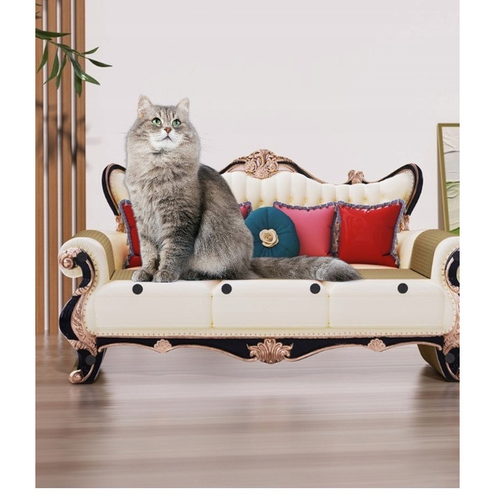 Картонна дряпалка-ліжечко для котів Ecarla у формі дивана, 60x27x33см, KOT19