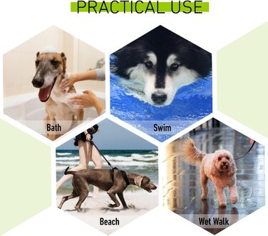 Рушник для собак, халат з мікрофібри, швидковисихаючий, надзвичайно поглинаючий, регульований комір, поясний ремінь, XXX-Large, зелений