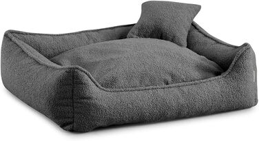 Кінець для собак Gutekissen® Bear, середній розмір, миється, з подушкою, вибір кольору та розміру (M - 80x70, темно-сірий)