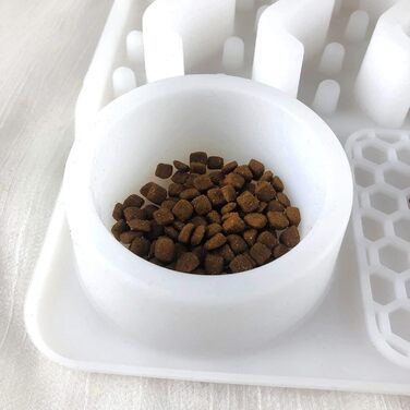 Килимок для повільного годування собак та котів з присосками, синій. Зменшує тривожність, великий розмір