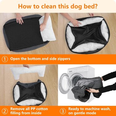 Ліжко для собак, диван-лежанка, подушка для тварин, корзинка для собак. Знімне та пральне, сірого кольору, розмір 90 x 75 x 25 см