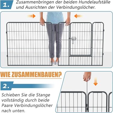 Металевий вольєр для собак та цуценят. Розсувний вольєр-загон для тварин, вигул на вулицю. 12/8 шт.