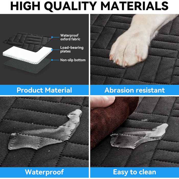 Підстилка для собак у багажник авто, чорна, для SUV, з жорстким дном