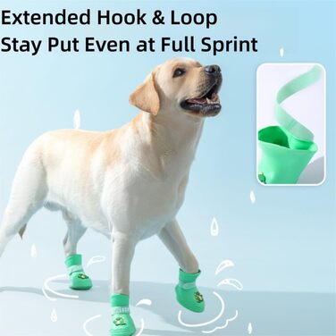 Зимовий теплий теплий одяг для собак з антиковзними підошвами, 4-8 кг, водонепроникний, оливковий зелений