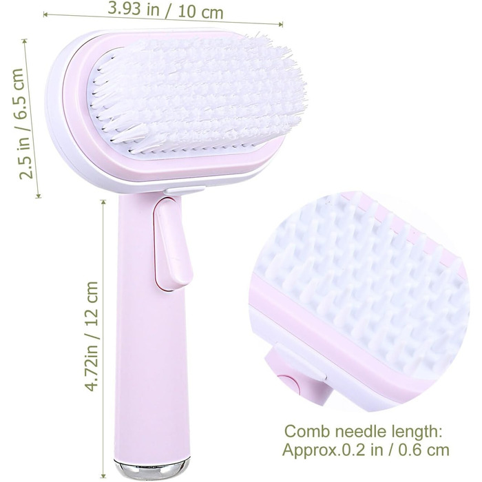 Гребінець для котів Gatuida, щітка для собак, масажна щітка для догляду за шерстю з запасними насадками
