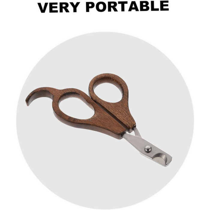 Набір для стрижки кігтів Happyyami з дерев'яною ручкою для догляду за тваринами (для котів та маленьких домашніх тварин)