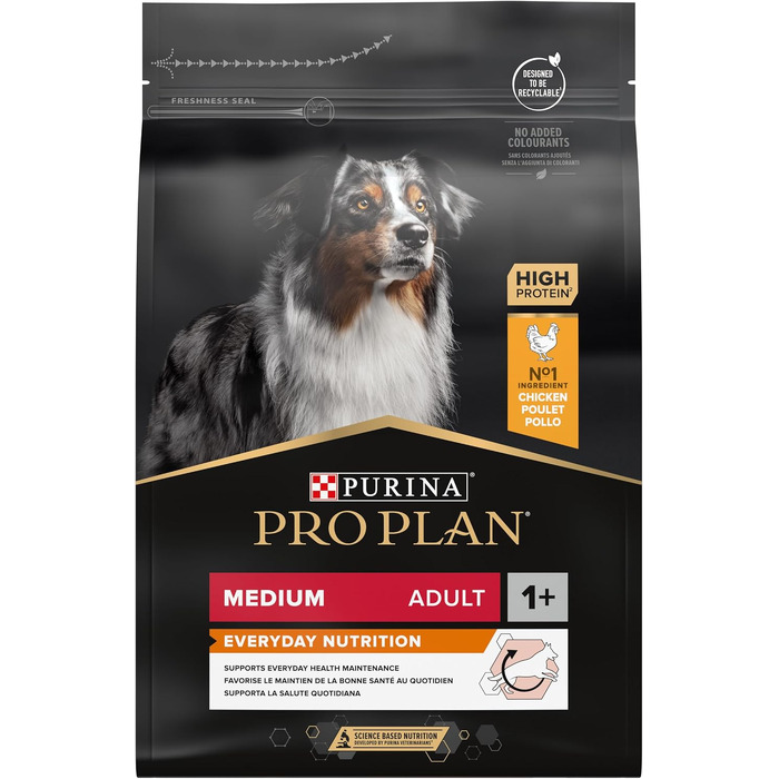 Сухий корм для собак Pro Plan Medium Adult Sensitive Skin з куркою для середніх порід, чутливий шкірний покрив, 14 кг