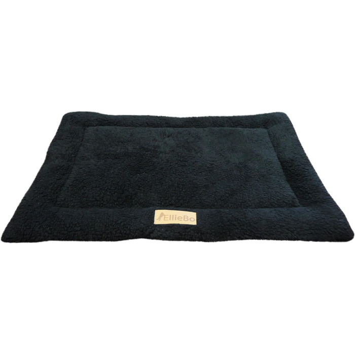 Ліжко-трансформер для собак Ellie-Bo з твіду та штучного хутра, 61 см, 71x4x48 см, чорне