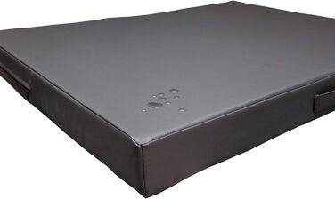 Килимок для собак CopcoPet Jumbo сірий 110 x 80 x 8 см - міцний, з штучної шкіри, легко миється, не слизький, для середніх собак, для дому, саду, переноски, кемпінгу