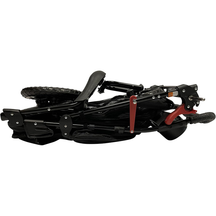 Petique Chinook Schwarz: розкішний візок для собак | Колеса 30 см, EVA, світловідбивачі | До 23 кг