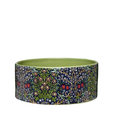 Миска для собак William Morris At Home, керамічна, повільна годівниця, запобігає розливанню, для миття в посудомийній машині, миска для води, чудовий подарунок для дому та любителів собак, розмір: 18,5 x 7,7 см