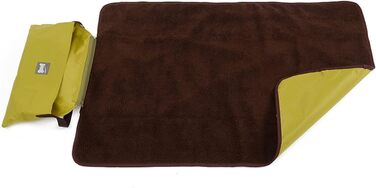 Водонепроникний килимок для собак Zjyufy, флісовий, для дому та вулиці, туристичний, складаний, для малих, середніх та великих собак, зелений