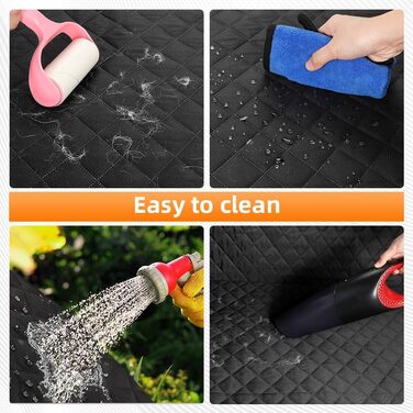 Захист для багажника автомобіля KYG для собак з неслизьким дном, захистом бокових панелей та краю завантаження, універсальний килимок для багажника, ковдра для собак в авто, водонепроникний та стійкий до подряпин 195 * 105 см (потовщений + 1 кишеня)