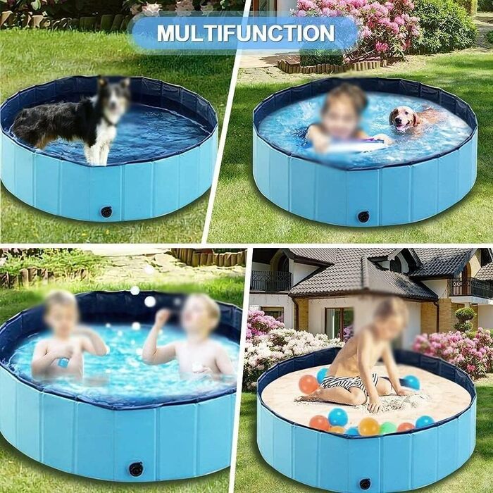 Buy-Simplicity® басейн для домашніх тварин 80×21 см, міцний, не потребує надування, стійкий до проколів, для охолодження собак