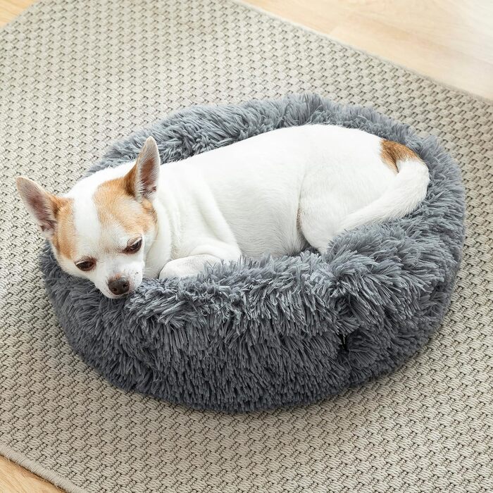 Крісло-лежанка для тварин InnovaGoods® Anti-Stress Bepess (40 см), сіре, Medium