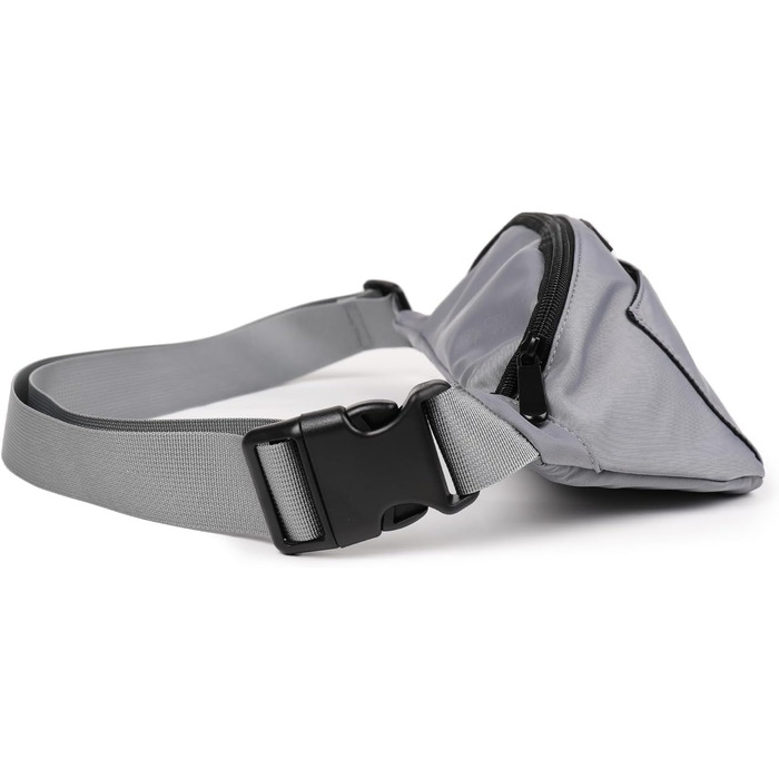 Сумка для собак з відділенням для ласощів та контейнером для відходів, поясна/животна сумка, сіра (нейлон), 12.2 x 12.2 x 5.71 см