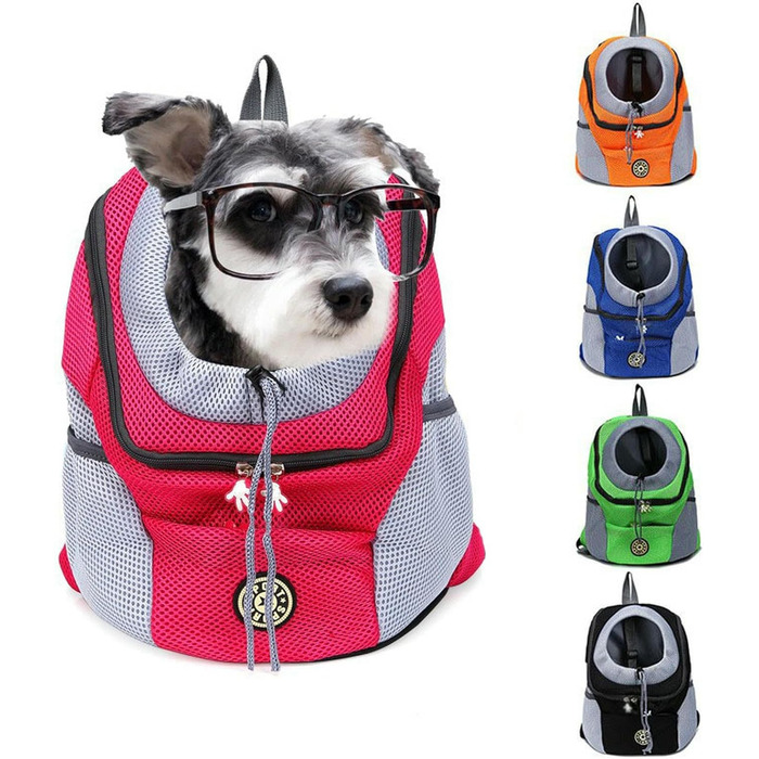 Рюкзак для собак RATEJNDGT Hundebox - середній, зелений, для подорожей