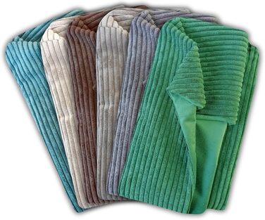 4L Textil Hundebett Molly - зручне ліжко для собак середніх порід, м'який велюр, коричневий колір (100x80 см)