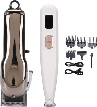 Набір для стрижки тварин Yinhing: бездротовий, тихий, з LED-дисплеєм, з нержавіючої сталі. Підходить для собак, котів, коней, корів, догляду за лапами, вухами та очима
