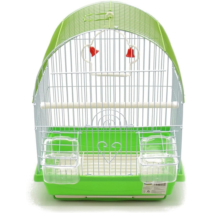 Клітка для птахів BPS металева з годівницею та гойдалкою, 30 x 23 x 39 см, BPS-1160