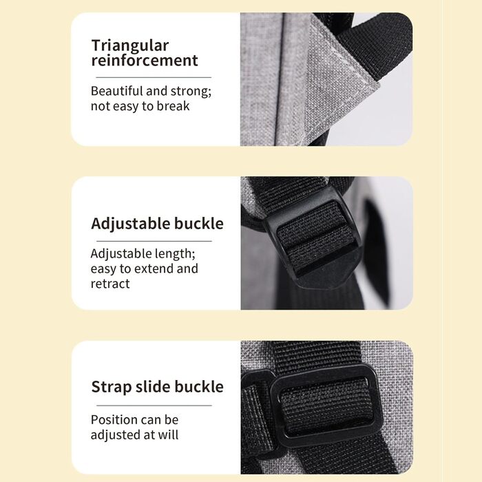 Рюкзак для котів з висувним посудом – переноска для тварин, розширювана, дихаюча, складана, для подорожей, піших прогулянок, транспортування, сірий (з чорною основою)