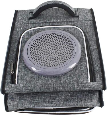 Рюкзак для тварин: переноска для кота/собаки до 10 кг, сірий, дихаючий, для подорожей, схвалений авіакомпаніями