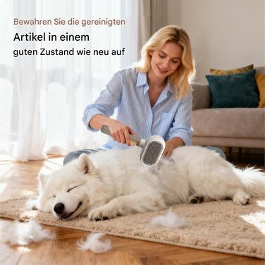 Щітка для собак з довгим волоссям, антиковзка, з 3 насадками. Підходить для собак та котів, для грумінгу вдома, в квартирі, офісі. Ідеальна для короткої, довгої шерсті та підшерстка