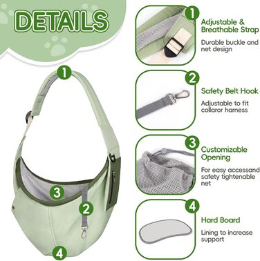 Регульований повідок для собак Bartuke, напіввільний повідок для вигулу маленьких собак, зручний та дихаючий повідок для цуценят, аксесуари для собак, безпечний повідок для подорожей (Зелений)