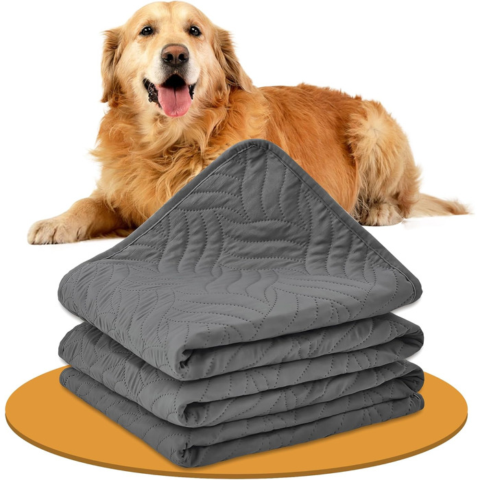 Водонепроникний килимок для собак, захист дивану та авто, 130x100 см, сірий CTH017G