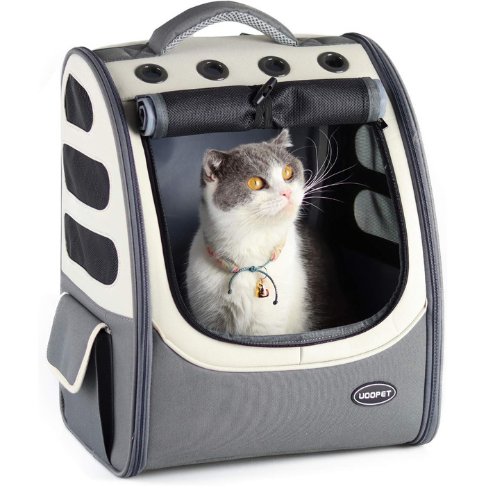 Рюкзак для котів та собак, великий, на 2 тварин, для подорожей, схвалений авіакомпаніями