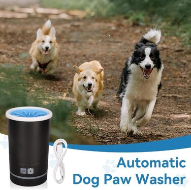 Автоматичний мийка лап для собак, електричний мийник лап, портативний мийник лап, мийка лап для собак маленьких, середніх та великих порід