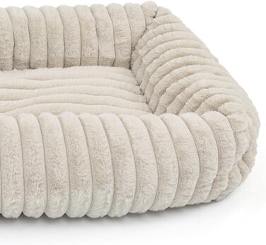 Крісло-ліжко для собак Wallace & Jones Mary - Пісок | M | 71 x 58 x 18 см | М'яке місце для сну, кошик для собак