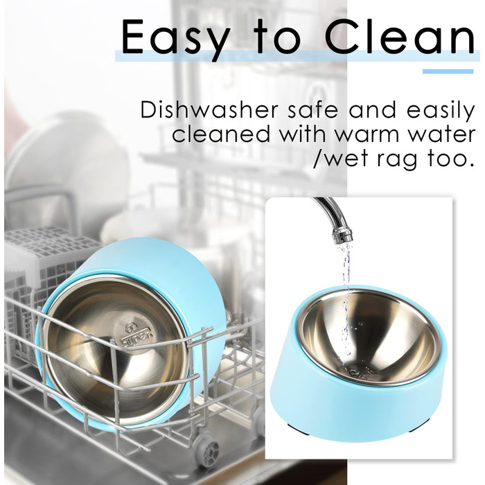 Нахилена годівниця для собак та котів SuperDesign 15°, зелений меламін, 600 мл