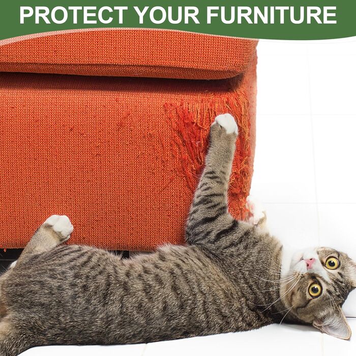 Котячий кіготь Furlogy: кіготь-стовпчик 92 см з м'ячами та мотузкою, для дому, стильна модель A