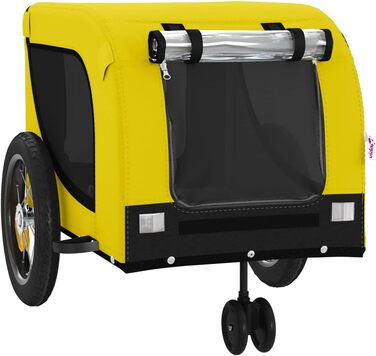 Причіп для велосипеда Gecheer для собак та інших домашніх тварин (124 x 53 x 53 см, жовто-чорний)