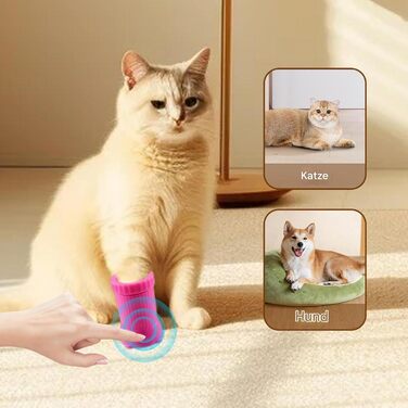 Автоматична мийка для лап собак PAW - автоматичний очищувач лап для собак - Автоматична мийка PAW Cup - USB, перезаряджувана, портативна машина для миття лап, інструмент для миття лап котів Buddy Muddy, рожевий