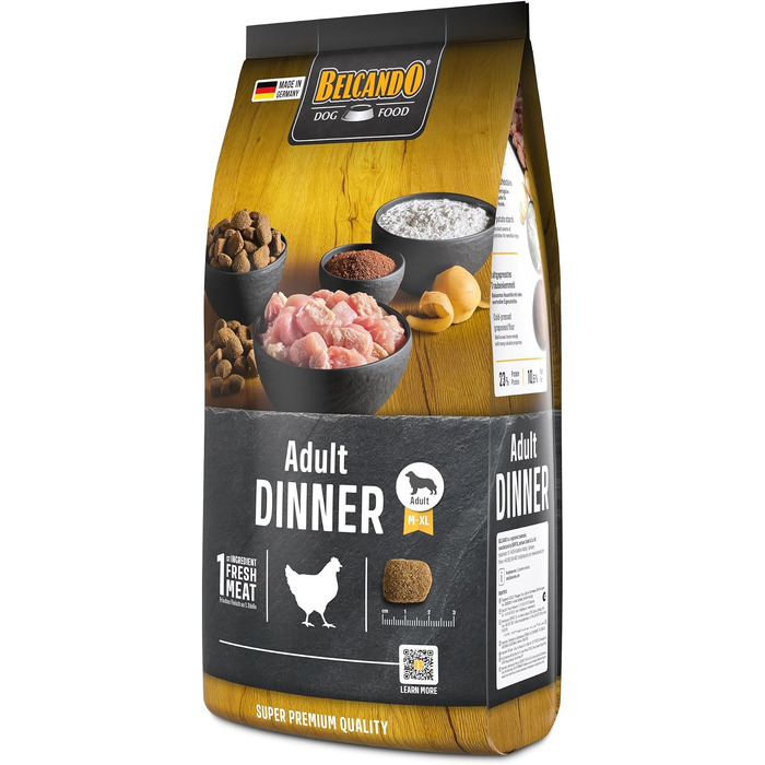 Сухий корм для дорослих собак усіх порід BELCANDO Adult Dinner, 12.5 кг