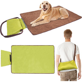 Водонепроникний килимок для тварин, 100 x 70 см, для кемпінгу, собак, котів, з сумкою. Підходить для відпочинку на природі та вдома