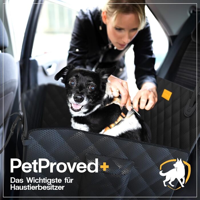 Автокрісло для собак PETPROVED - водонепроникний кошик для середніх собак, 21 кг, 75x58x36 см