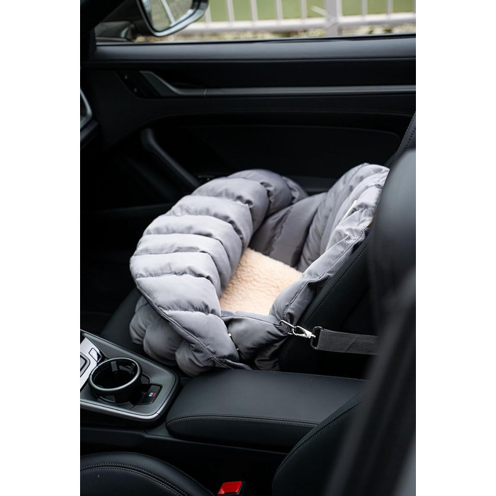 Сучасна переноска для собак Flying Dog Baily 3-в-1: сумка, автокрісло та переноска для маленьких собак до 10 кг (сіра)