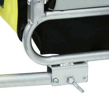 Причіп для собак на велосипед 3в1, переноска для тварин, причіп-трансформер для велосипеда та джоггінгу, до 40 кг (137 x 73 x 90 см, жовто-сірий)