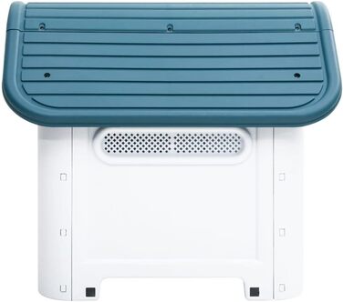 Будка для собаки vidaXL, синя, 59x75x66 см, поліпропілен