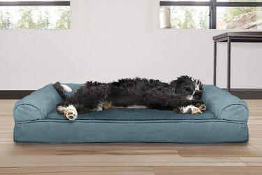 Крісло-ліжко для собак та котів Furhaven з гелевим охолодженням, м'яка піна пам'яті, Deep Pool, 91 x 68 x 16 см