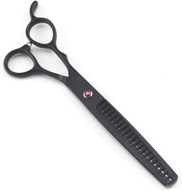 Професійні ножиці для грумінгу собак ліворуч WYGC PETS 7.0 дюймів, 2 ножиці для фінальної обробки та вигнуті ножиці, ідеально підходять для лівшів та домашнього використання