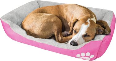 Ліжко для собак Lucky 60см - м'яке, миється, для собак та котів (рожеве)