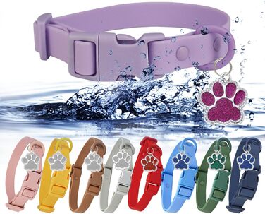 Персоналізоване собаче нашийник з металевою застібкою, з іменем та номером телефону. Регульовані розміри для великих та середніх собак (Collar 07)