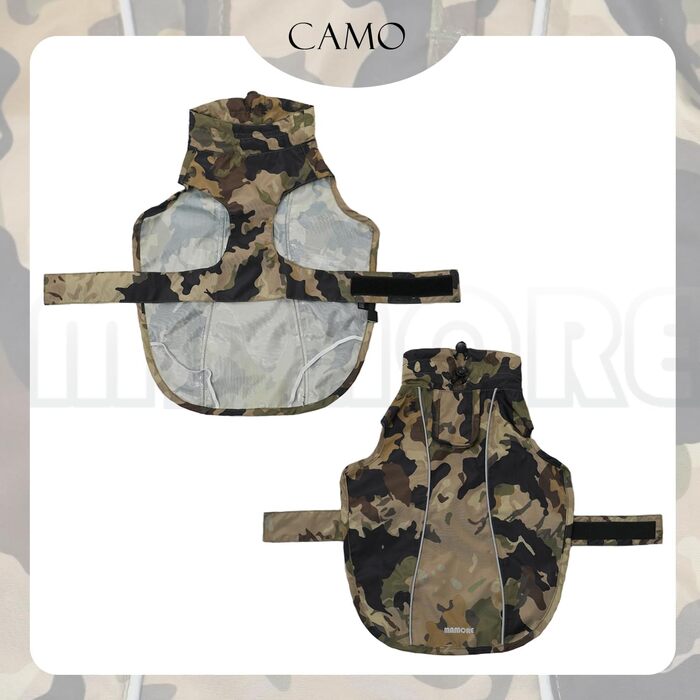 Водонепроникний дощовик для собак, дихаючий, з отвором для повідка, відбиваючий, для маленьких, середніх та великих собак (жовтий та білий, розмір XXXL)