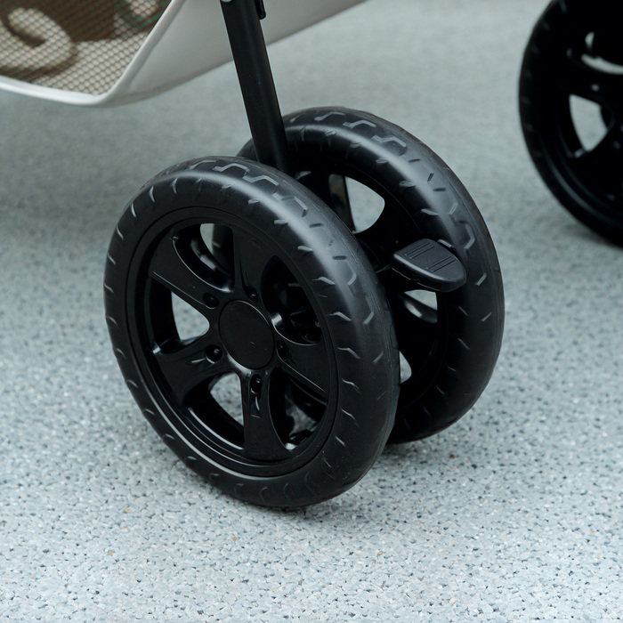 Складна коробка для собак PawHut 3 в 1 Dog Buggy Foldable Dog Box, складна транспортна сумка з підстаканником, Dog Buggy, Котяча коляска з колесами 360° Cat Buggy для міні собак до 4 кг, світло-сірий | Аосом