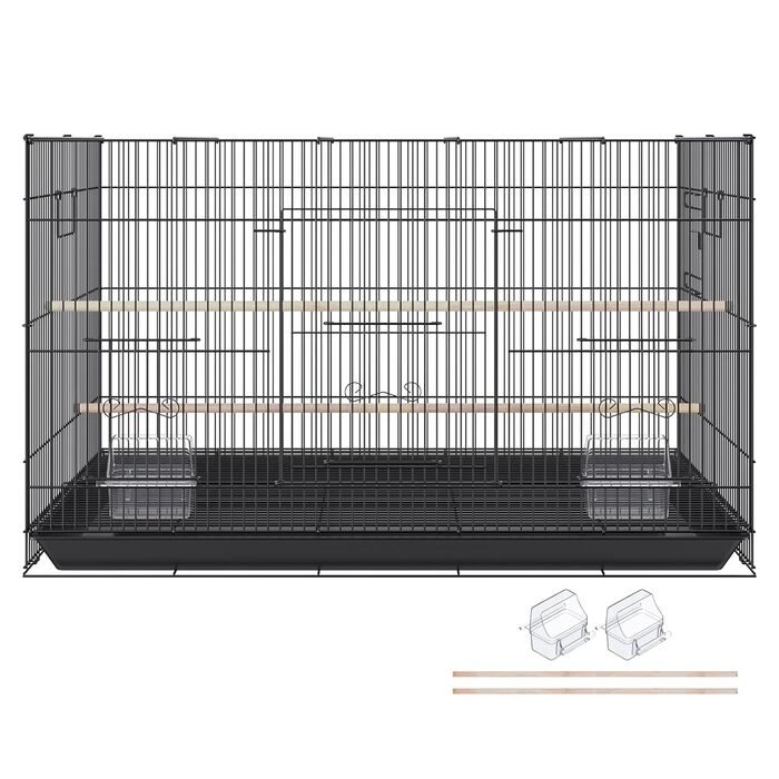 Клітка для птахів VEVOR Vogelvoliere 76x46x45 см, сталь Q195, для 2-3 середніх/великих птахів, з дверцятами безпеки